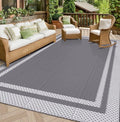 Extra Large Outdoor Rug(150x245cm) - Camping Rug, Porch Rug, Reversible Portable Outdoor Plastic Straw Rug, Waterproof Mat for Rv, Deck, Camper, Balcony, Patio