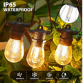 Outdoor lights, 30M 30 Bulbs+2 Spares LED Outdoor Lights, Christmas String Lights, IP65 Waterproof and Shatterproof Fairy Lights for Garden, Party, Camping
