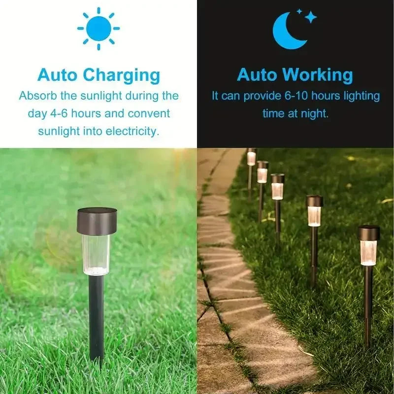 Outdoor Solar Lights Waterproof Garden Lamp Landscape Lawn Home Paths Street Eco-Friendly Protection Horticultural Decoration